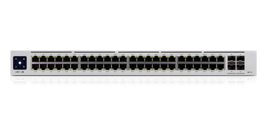 Ubiquiti UniFi Pro 48-Port PoE Gestionado L2/L3 Gigabit Ethernet (10/100/1000) Energía sobre Ethernet (PoE) 1U Plata