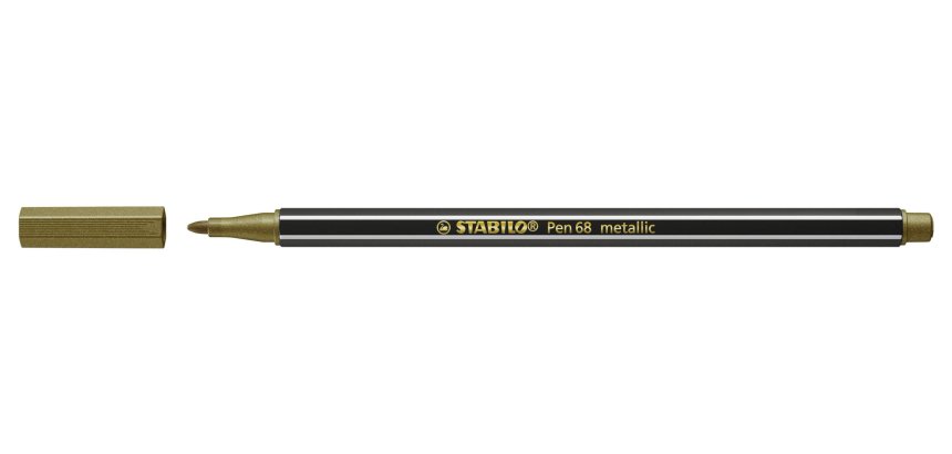 STABILO Pen 68 metallic felt pen Medium Gold 1 pc(s)