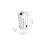 Argoclima MIO electric space heater Indoor Black 350 W Infrared electric space heater