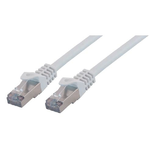 Câble réseau Cat 6 UTP RJ45 50 cm blanc de couleur blanche