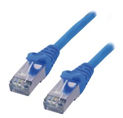 MCL 0.3m Cat6 F/UTP câble de réseau Bleu 0,3 m F/UTP (FTP)