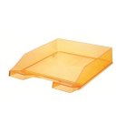 Corbeille à courrier KLASSIK TRANSPARENT, A4, orange