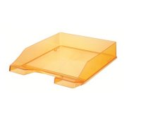 Corbeille à courrier KLASSIK TRANSPARENT, A4, orange