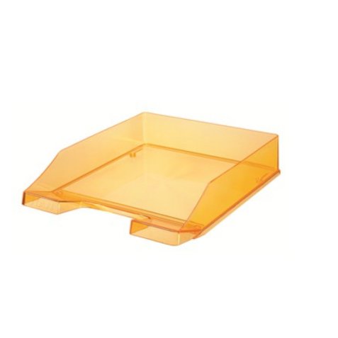 Corbeille à courrier KLASSIK TRANSPARENT, A4, orange