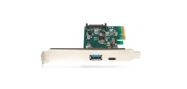 Hamlet Scheda Usb 3.1 PCI Express Type C+Type A trasferimento fino a 10 Gbps