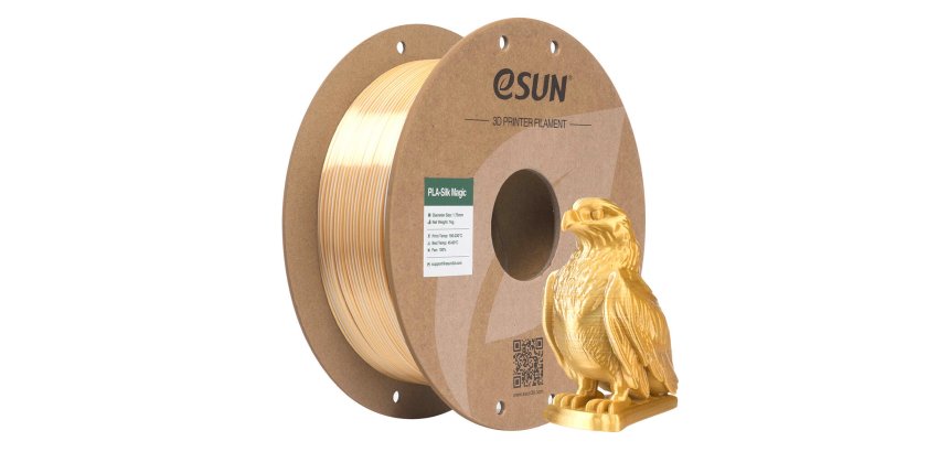 eSUN EPLA-SILK MAGIC Polylactic Acid (PLA) Silver, Gold 1 kg