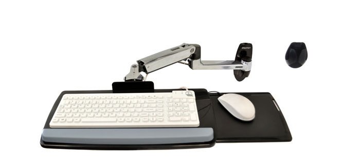 Ergotron LX Wall Mount Keyboard Arm Argent