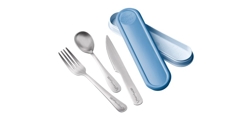 PICNIK Set de couverts CONCEPT,boîte de rangement bleu