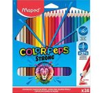 24 crayons de couleurs color'peps strong green       ultra-r sistants