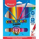 Crayon de couleur COLOR'PEPS STRONG, étui carton de 24