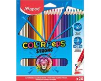 24 crayons de couleurs color'peps strong green       ultra-r sistants