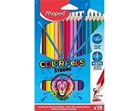 Crayon de couleur COLOR'PEPS STRONG, étui carton de 18