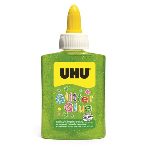 Colle pailletée uhu coloris vert 88,5ml