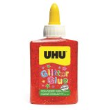 Colle pailletée uhu coloris rouge 88,5ml