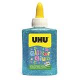 Colle pailletée uhu coloris bleu 88,5ml