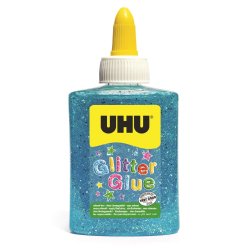 Colle pailletée uhu coloris bleu 88,5ml