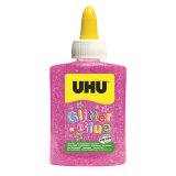 Colle pailletée uhu coloris rose 88,5ml