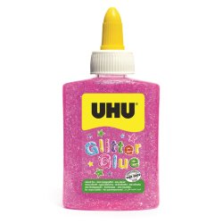 Colle pailletée uhu coloris rose 88,5ml