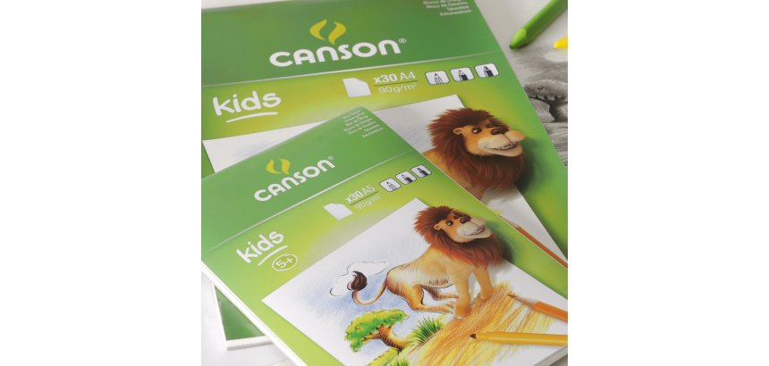 Bloc canson mes premiers dessins a4 210x290mm paquet   30 feuilles