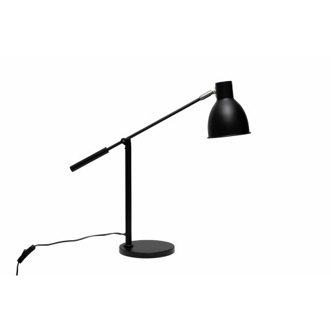 Lampe bureau MAULfinja, orientable/inclinable, Culot E27, livrée sans ampoule, noir et argenté
