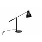 Lampe bureau MAULfinja, orientable/inclinable, Culot E27, livrée sans ampoule, noir et argenté