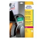 Étiquette adhésive avery ultra-résistante polyéthylène blanc impression laser 210x297mm boîte 10 unités