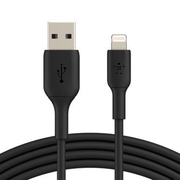 Cable lightning belkin caa001bt2mbk a usb-a boost charge longitud 2 m color negro