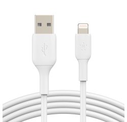 Belkin CAA001BT1MWH2PK cable de conector Lightning 1 m Blanco