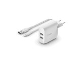 Belkin WCD001VF1MWH cargador de dispositivo móvil Universal Blanco Corriente alterna Interior