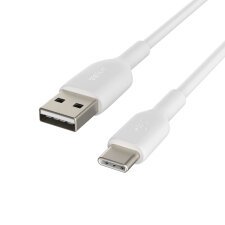 Belkin CAB001BT2MWH câble USB 2 m USB A USB C Blanc