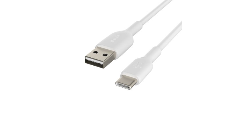 Belkin CAB001BT2MWH cable USB 2 m USB A USB C Blanco