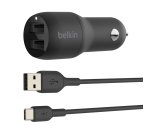 Belkin Boost Charge Smartphone Negro Encendedor de cigarrillos Auto