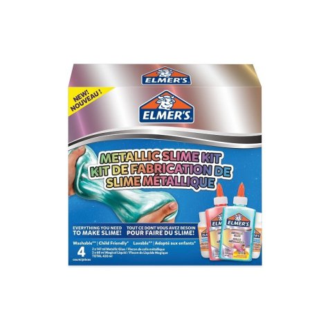 Slime Kit 'Metallic Slime Kit', 4 pièces
