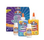 Kit pour slime changuement couleur elmer's  colle /liquide magique /activateur slime bleu/violet et jaune/rouge