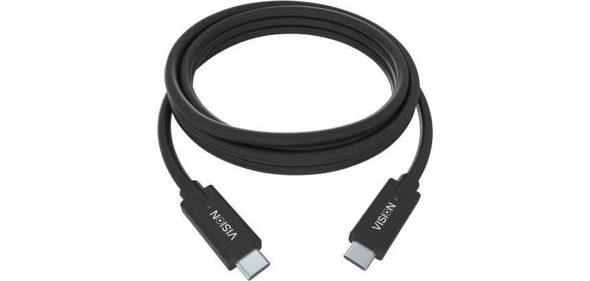 Vision TC 1MUSBC/BL câble USB USB 3.2 Gen 1 (3.1 Gen 1) 1 m USB C 5 Gbit/s Noir