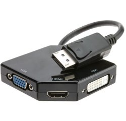 DLH Adaptateur DisplayPort vers HDMI / DVI / VGA