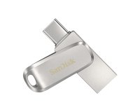 Memoria USB SanDisk Ultra Dual Drive Luxe USB tipo A/USB tipo C 3.2 Gen 1 (3.1 Gen 1) de acero inoxidable de 128 GB