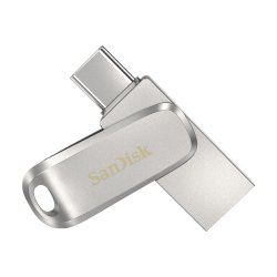 SanDisk Ultra Dual Drive Luxe lecteur USB flash 64 Go USB Type-A / USB Type-C 3.2 Gen 1 (3.1 Gen 1) Acier inoxydable