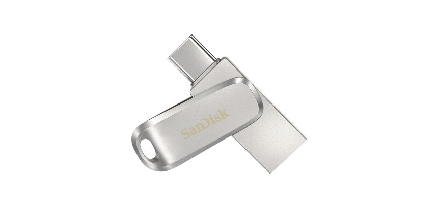 SanDisk Ultra Dual Drive Luxe lecteur USB flash 64 Go USB Type-A / USB Type-C 3.2 Gen 1 (3.1 Gen 1) Acier inoxydable