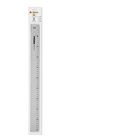 Primo 8251RG50 ruler Desk ruler 500 mm Polystyrene Grey 1 pc(s)