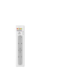 Primo 8253RG20 ruler Desk ruler 200 mm Polystyrene Grey 1 pc(s)
