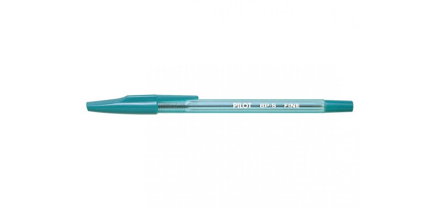 Stylo-bille pilot bp-s écriture fine 0.3mm encre douce pointe indéformable rechargeable corps translucide coloris vert