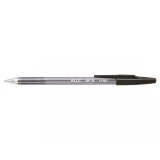 Stylo à bille rechargeable pointe fine encre Noire corps plastique cristal avec capuchon BP-SF