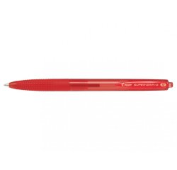 Stylo bille SUPER GRIP G rétractable pointe moyenne encre rouge