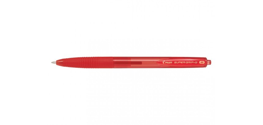 Stylo bille SUPER GRIP G rétractable pointe moyenne encre rouge