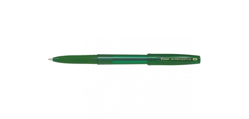 Stylo-bille pilot super grip g cap pointe moyenne coloris vert