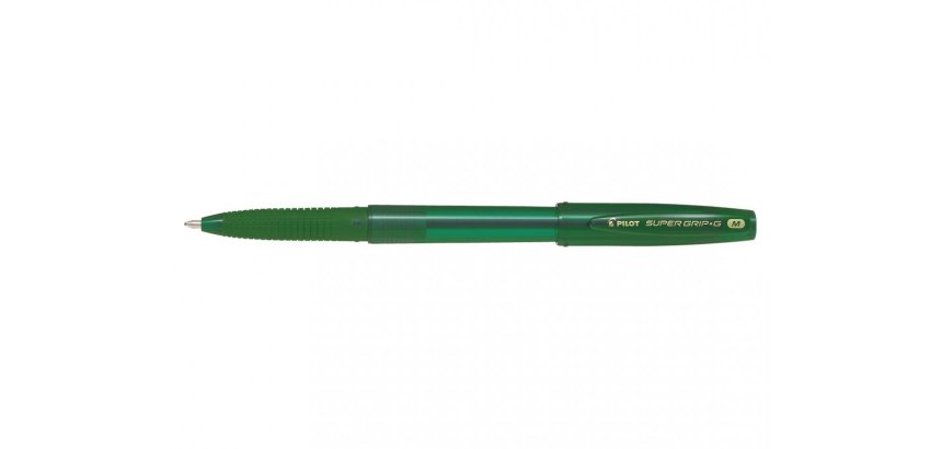 Stylo-bille pilot super grip g cap pointe moyenne coloris vert