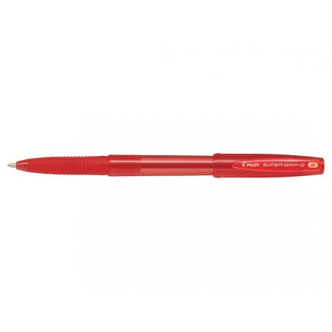 Stylo bille SUPER GRIP G pointe moyenne encore Rouge