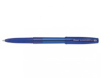 Stylo-bille pilot super grip g cap pointe moyenne coloris bleu