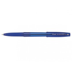 Stylo-bille pilot super grip g cap pointe moyenne coloris bleu